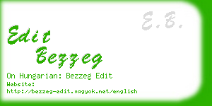 edit bezzeg business card